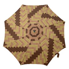 Fabric Textile Tiered Fashion Hook Handle Umbrellas (small) by Nexatart