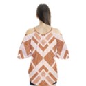 Fabric Textile Tan Beige Geometric Flutter Tees View2