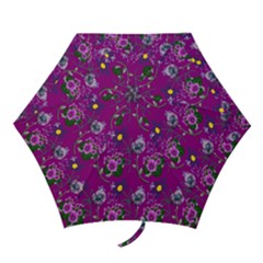 Flower Pattern Mini Folding Umbrellas by Nexatart