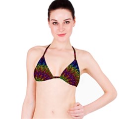 Fractal Art Design Colorful Bikini Top by Nexatart