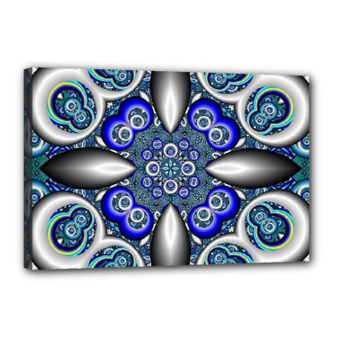 Fractal Cathedral Pattern Mosaic Canvas 18  X 12  by Nexatart