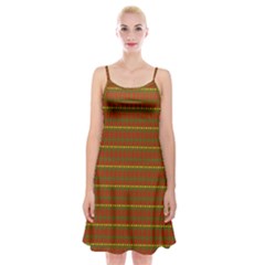 Fugly Christmas Xmas Pattern Spaghetti Strap Velvet Dress by Nexatart