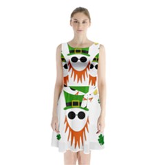 St  Patrick s Day Sleeveless Chiffon Waist Tie Dress by Valentinaart