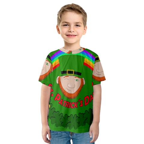 St  Patrick s Day Kids  Sport Mesh Tee by Valentinaart