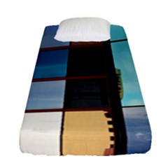 Glass Facade Colorful Architecture Fitted Sheet (single Size) by Nexatart