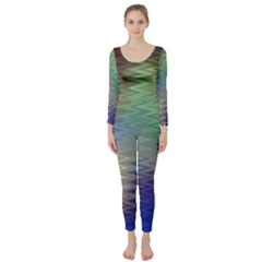 Metallizer Art Glass Long Sleeve Catsuit by Nexatart