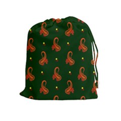 Paisley Pattern Drawstring Pouches (extra Large) by Nexatart