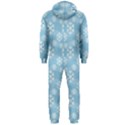 Snowflakes Winter Christmas Hooded Jumpsuit (Men)  View2