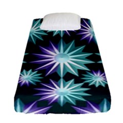 Stars Pattern Christmas Background Seamless Fitted Sheet (single Size) by Nexatart