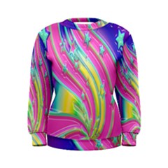 Star Christmas Pattern Texture Women s Sweatshirt by Nexatart