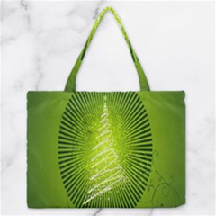 Vector Chirstmas Tree Design Medium Zipper Tote Bag by Nexatart