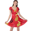 Hare Easter Pattern Animals Cap Sleeve Dresses View1