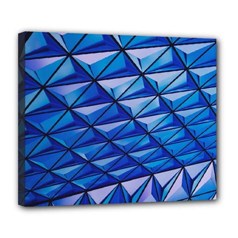 Lines Geometry Architecture Texture Deluxe Canvas 24  X 20   by Amaryn4rt