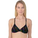 Texture Colorful Abstract Pattern Reversible Tri Bikini Top View1