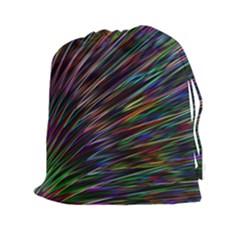 Texture Colorful Abstract Pattern Drawstring Pouches (xxl) by Amaryn4rt