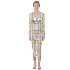 Icon Media Social Network Long Sleeve Catsuit by Amaryn4rt