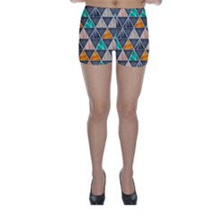 Abstract Geometric Triangle Shape Skinny Shorts by Amaryn4rt