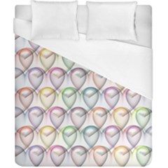 Valentine Hearts 3d Valentine S Day Duvet Cover (california King Size) by Amaryn4rt