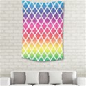 Colorful Rainbow Moroccan Pattern Small Tapestry View2