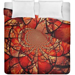 Dreamcatcher Stained Glass Duvet Cover Double Side (king Size) by Amaryn4rt