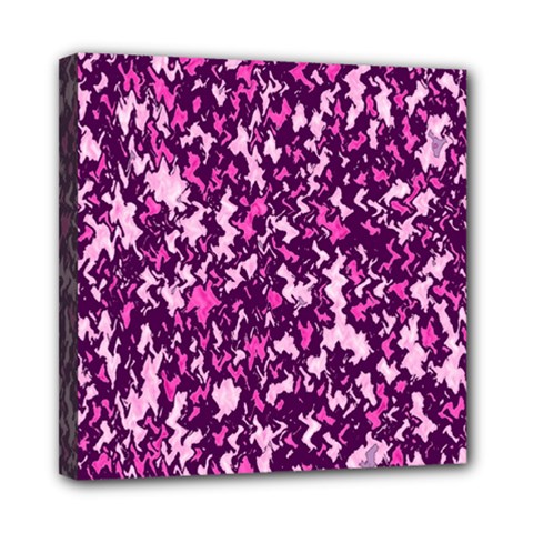 Chic Camouflage Colorful Background Mini Canvas 8  X 8  by Simbadda