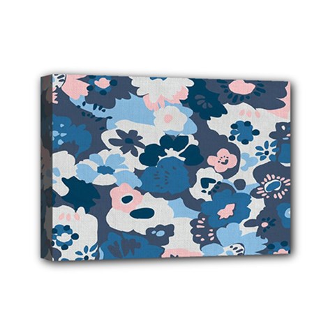 Fabric Wildflower Bluebird Mini Canvas 7  X 5  by Simbadda