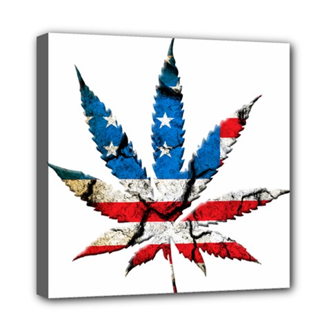 Marijuana Mini Canvas 8  X 8  by boho