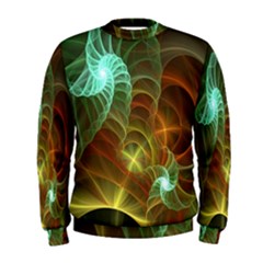 Art Shell Spirals Texture Men s Sweatshirt by Simbadda