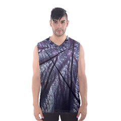 Fractal Art Picture Definition  Fractured Fractal Texture Men s Basketball Tank Top by Simbadda