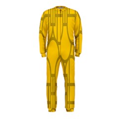 The Michigan Pattern Yellow Onepiece Jumpsuit (kids) by Simbadda