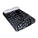 Recursive Subdivision Between 5 Source Lines Screen Black Fitted Sheet (Full/ Double Size) View2