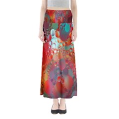 Texture Spots Circles Maxi Skirts by Simbadda