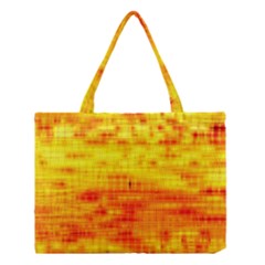 Bright Background Orange Yellow Medium Tote Bag by Simbadda