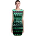 Green Triangle Patterns Classic Sleeveless Midi Dress View1