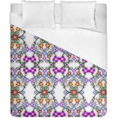 Floral Ornament Baby Girl Design Duvet Cover (california King Size) by Simbadda