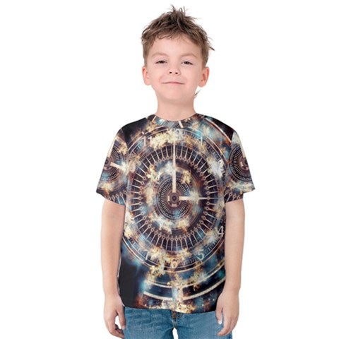 Science Fiction Background Fantasy Kids  Cotton Tee by Simbadda