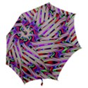 Multi Color Wave Abstract Pattern Hook Handle Umbrellas (Medium) View2