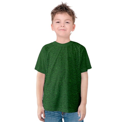 Texture Green Rush Easter Kids  Cotton Tee by Simbadda
