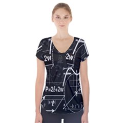 School Board  Short Sleeve Front Detail Top by Valentinaart