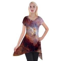 Carina Nebula Short Sleeve Side Drop Tunic by SpaceShop