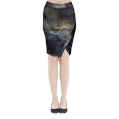 Propeller Nebula Midi Wrap Pencil Skirt by SpaceShop