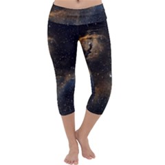 Seagull Nebula Capri Yoga Leggings by SpaceShop