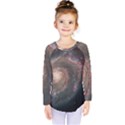 Whirlpool Galaxy And Companion Kids  Long Sleeve Tee View1