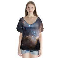 New Stars Flutter Sleeve Top by SpaceShop