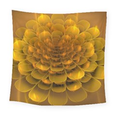 Yellow Flower Square Tapestry (large) by Simbadda
