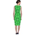 Fabric Shamrocks Clovers Sleeveless Velvet Midi Dress View2