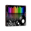 Music Pattern Mini Canvas 4  x 4  View1