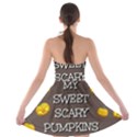 Scary Sweet Funny Cute Pumpkins Hallowen Ecard Strapless Bra Top Dress View2