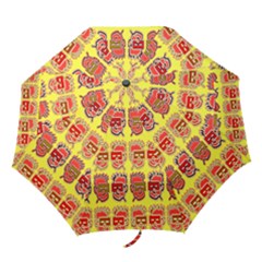 Funny Faces Folding Umbrellas by Amaryn4rt