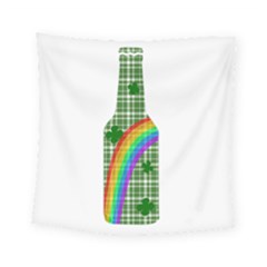 St  Patricks Day - Bottle Square Tapestry (small) by Valentinaart
